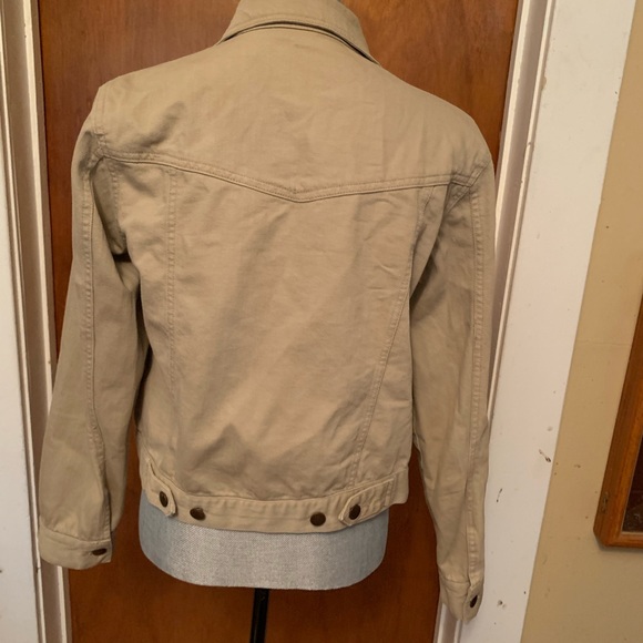 Bill Blass Oatmeal Denim Jacket - Picture 4 of 7